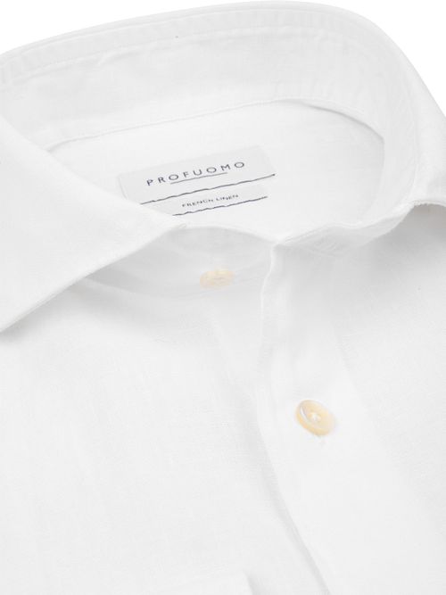 Profuomo Chemise de Lin Blanche Product / Detail