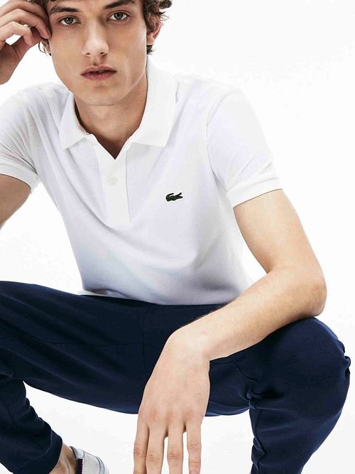 Lacoste Polo Piqué Blanc Model / Voorkant