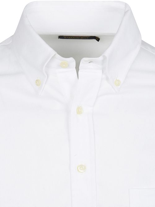 Steppin' Out Camisa de twill con bolsillo en el pecho blanca Product / Detail