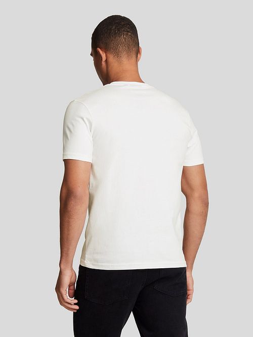 Camiseta Lyle and Scott blanca Model / Achterkant