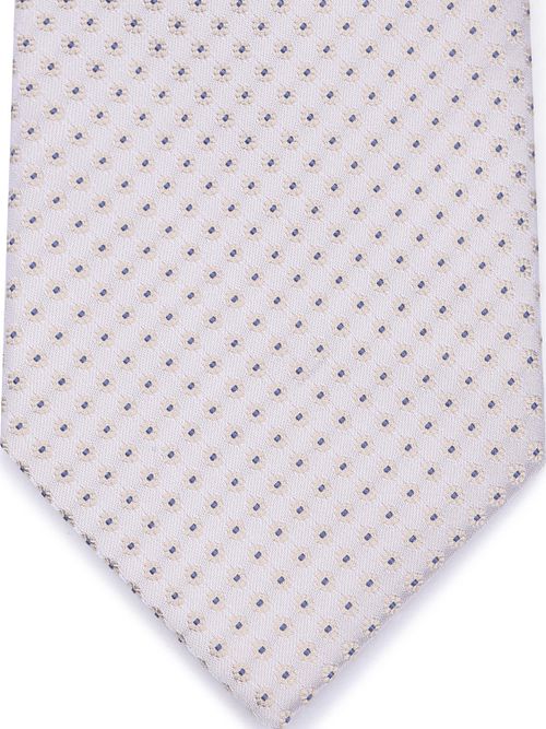 Suitable Corbata De Seda De Lunares Off White Product / Detail
