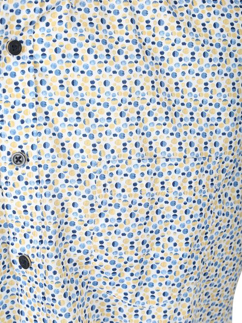 Casa Moda Short Sleeves Freizeithemd Dots Blau Product / Detail