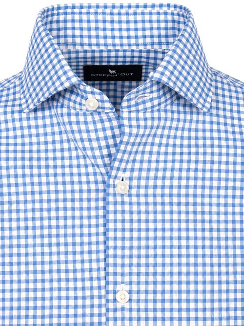 Steppin' Out Oxford Hemd Kariert Blau Product / Detail