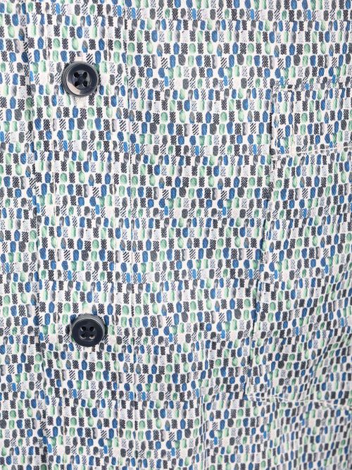 CASAMODA Hemd mit Print Blau und Grün Product / Detail