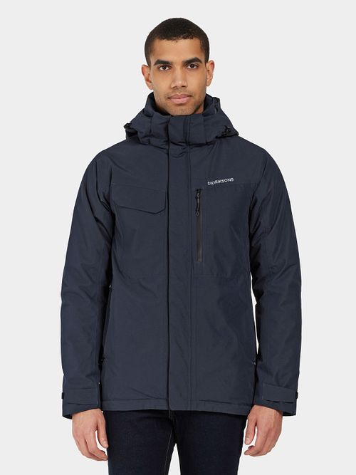 Didriksons Jacke Stefan Navyblau Model / Voorkant