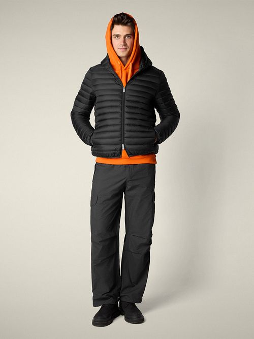 Save The Duck Jacke Donald Schwarz Model / Voorkant