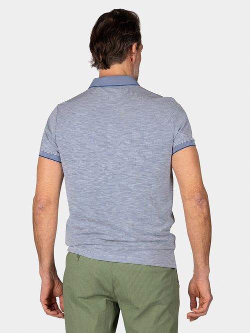 NZA Polo Corbin Blau Model / Achterkant