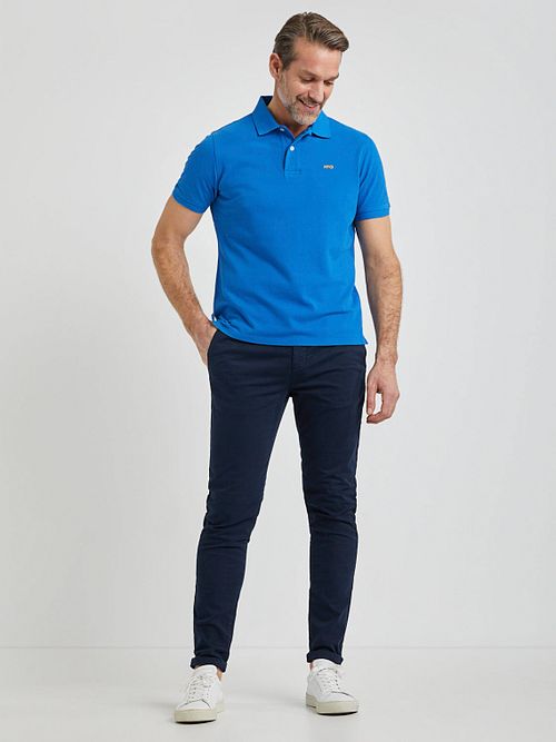 McGregor Piqué Poloshirt Kobaltblau Model / Voorkant