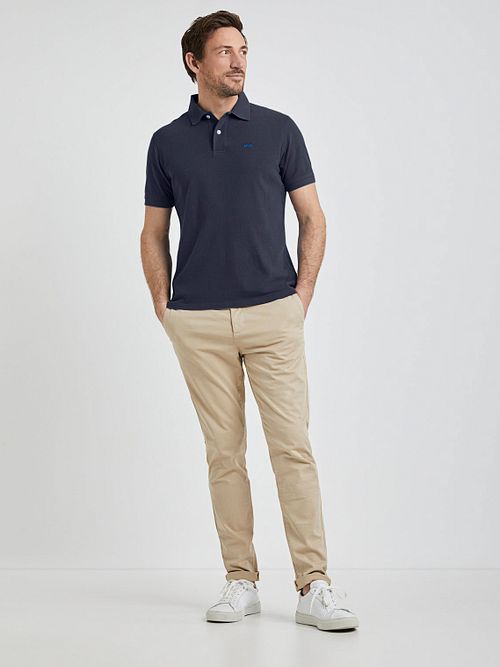 McGregor Piqué Poloshirt Navy Model / Voorkant