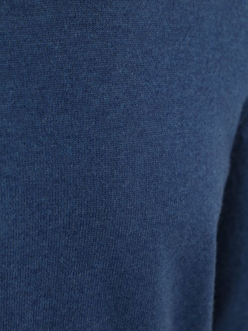 Steppin' Out Pullover V-Ausschnitt Merinowolle Mid Blau Product / Detail
