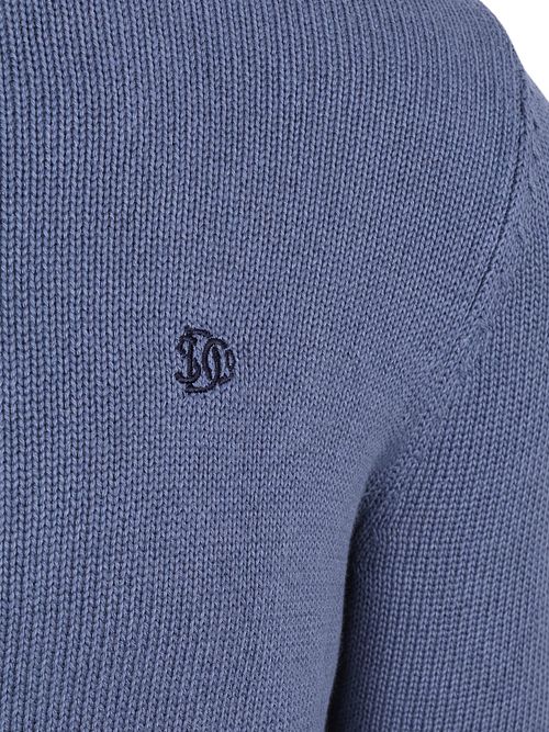 Superdry Knit Half Zip Cotton Jumper Blau Product / Detail