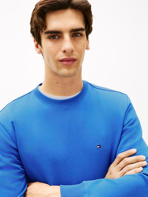 Tommy Hilfiger Sweater Essential Blau Model / Detail