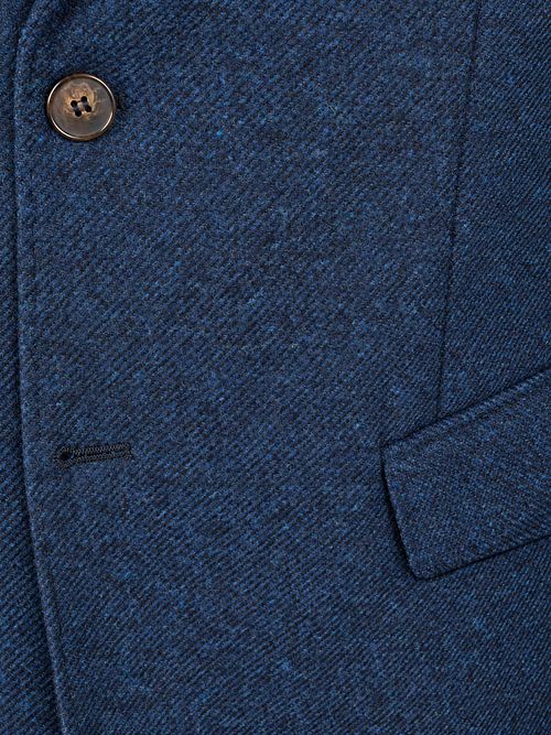 Steppin' Out Blazer Lammwolle Tweed Blau