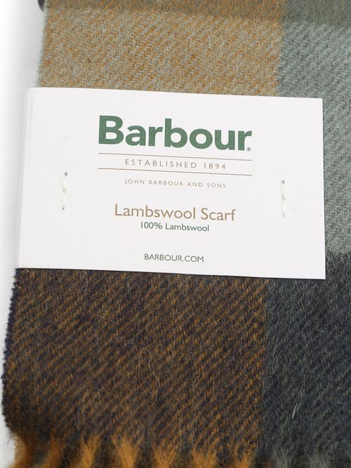 Barbour Schal Tattersall Blau Beige Product / Detail