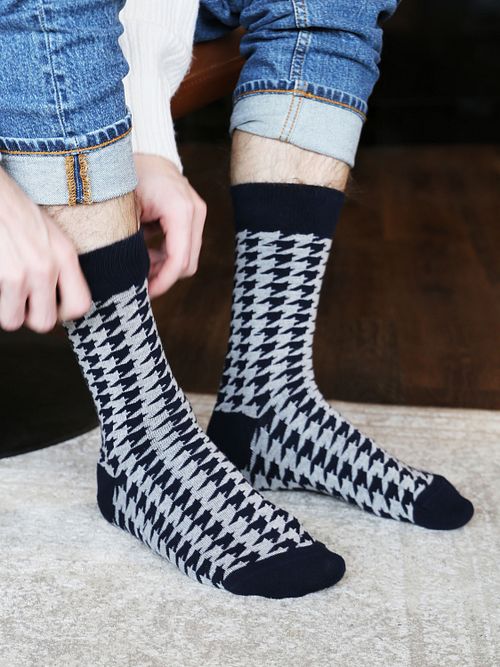 Suitable Socken 3-Pack Druck Navy Model / Sfeerbeeld