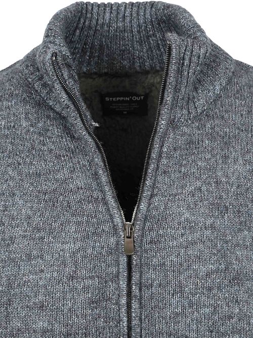 Steppin' Out Strickjacke Melange Blau Grau Product / Detail