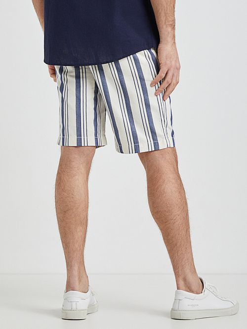 McGregor Short Strepen Blauw Model / Achterkant