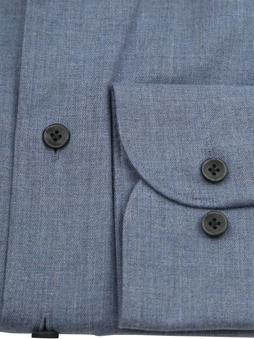 Profuomo Hemd Peached Twill Flanel Blauw Product / Detail