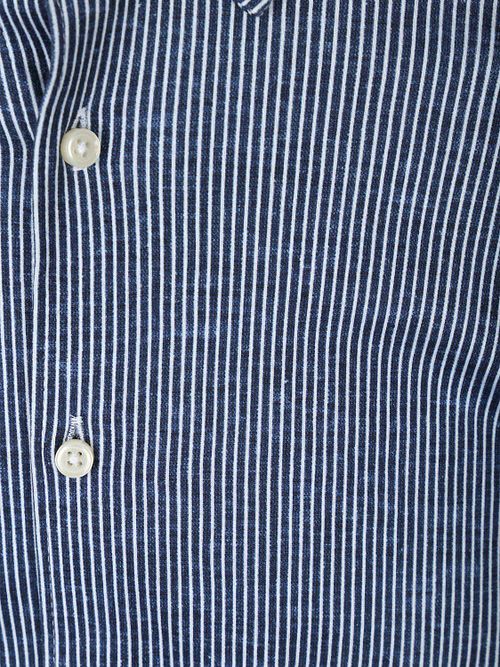 Desoto Shirt Kent Stripes White and Navy Blue Product / Detail