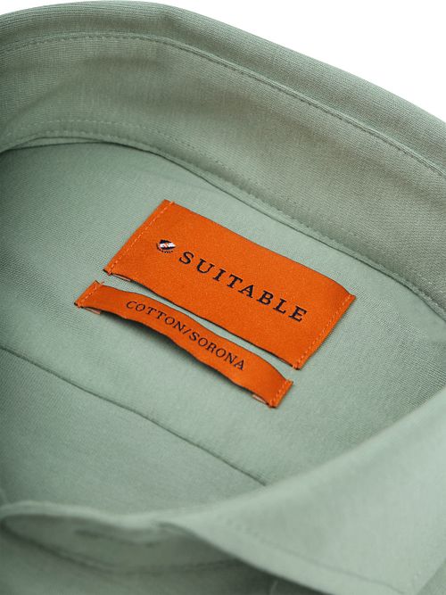 Suitable Sorona Overhemd Mid Groen