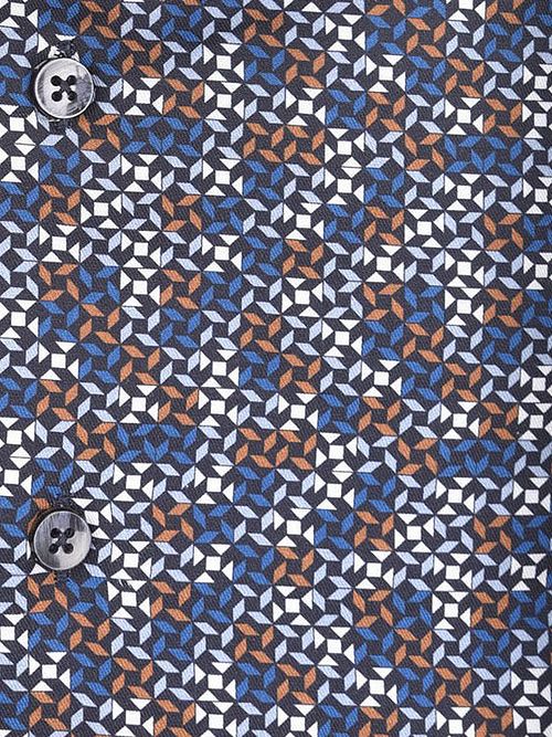 Ledub Overhemd Print Donkerblauw Product / Detail