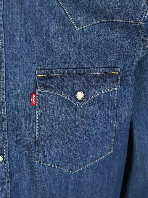 Levi's Barstow Western Overhemd Mid Blauw Product / Detail