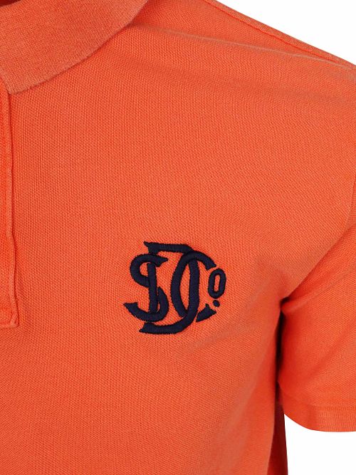 Superdry Polo Piqué Monogram Oranje Product / Detail