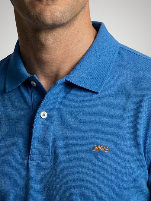 McGregor Piqué Polo Kobalt Blauw Model / Detail