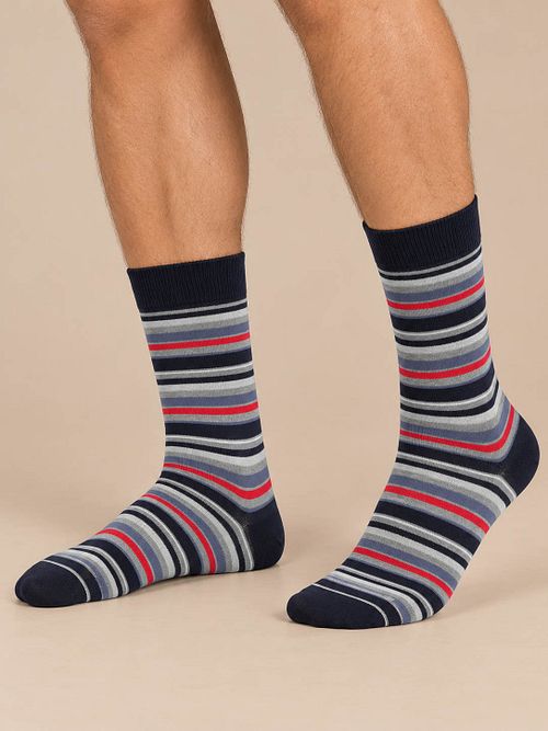 Suitable Sokken 3-Pack Print Navy Multicolour