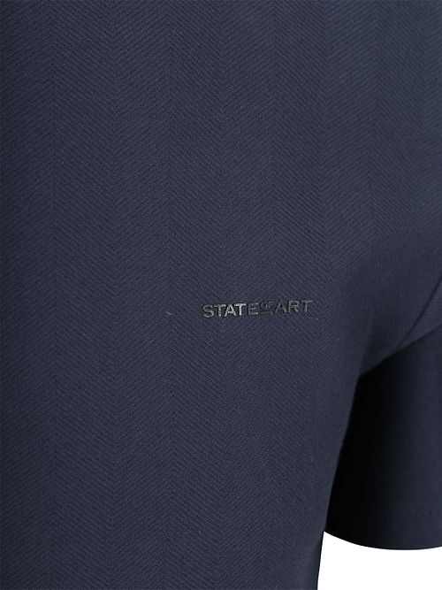 State of Art T-shirt Herringbone Donkerblauw Product / Detail
