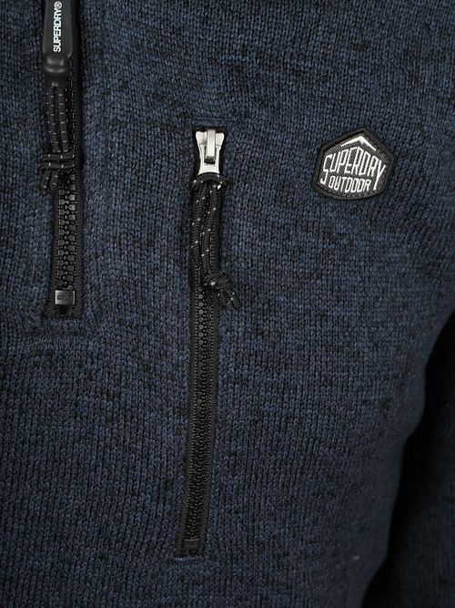 Superdry Half Zip Pullover Fleece Navy