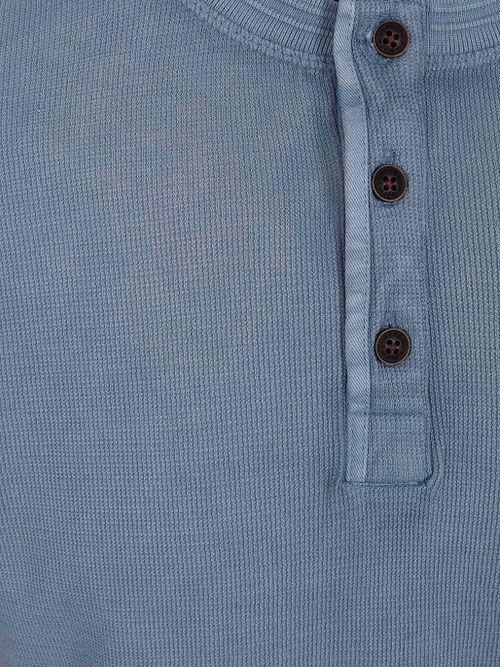 Superdry Trui Henley Textured Blauw Product / Detail