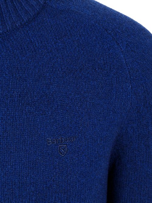 Barbour Newtown Half Zip Trui Wol Ink Blue Product / Detail