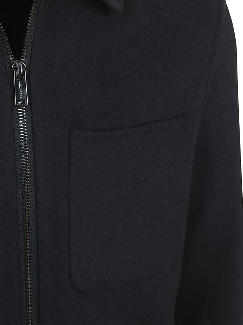 Profuomo Surchemise Woolblend Marine Product / Detail