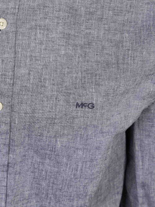 McGregor Chemise Cotton Linen Marine Product / Detail