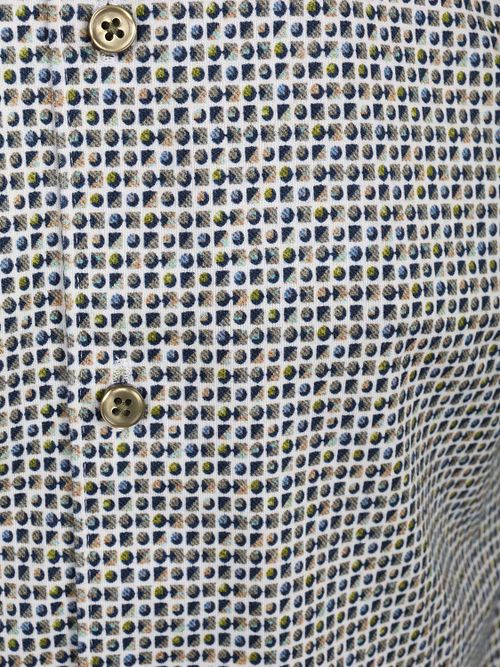 Chemise Desoto à Imprimé Cercles Et Carrés Verte Product / Detail
