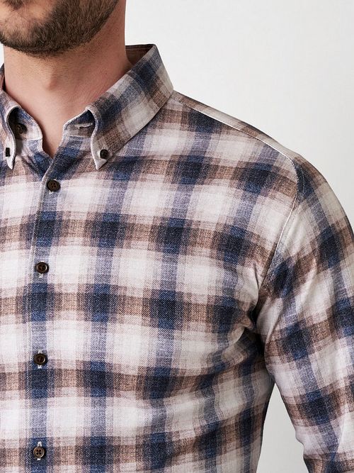 Desoto Chemise Multicolore A Carreaux Model / Detail