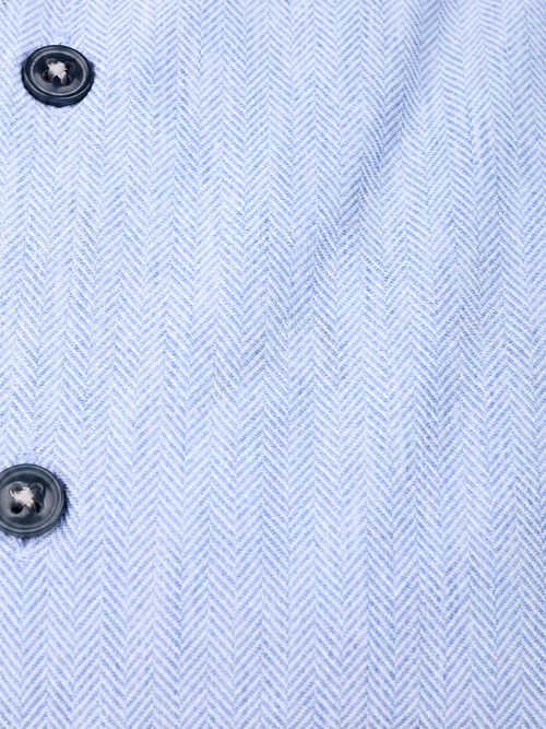 R2 Chemise Knitted Herringbone Bleu clair