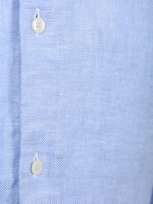 Suitable Chemise en Lin Bleu Moyen Product / Detail