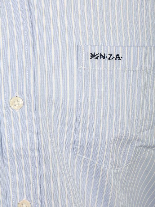 NZA Chemise Kawhie Rayée Bleu Clair Product / Detail