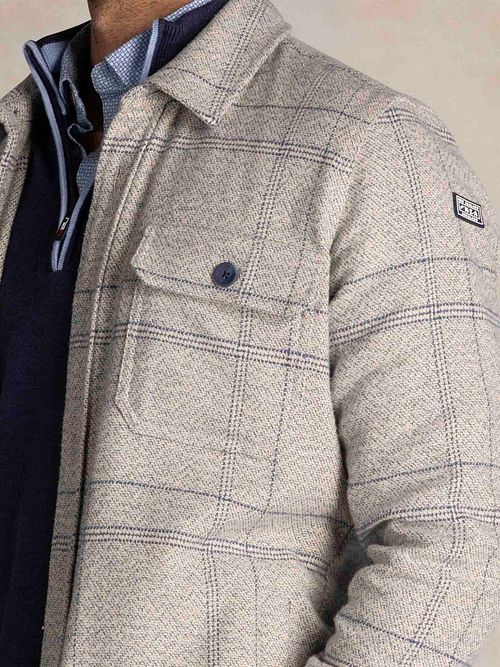 NZA Surchemise Atlas Tenax Check Bleu Model / Detail