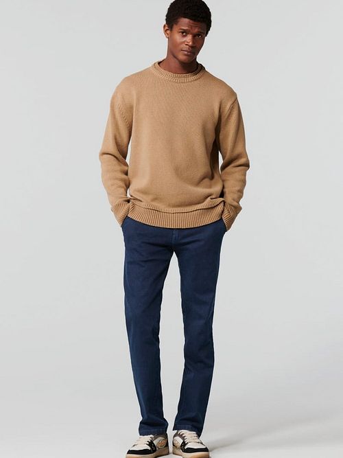 Meyer Chino Bonn Jeans Bleu foncé Model / Voorkant