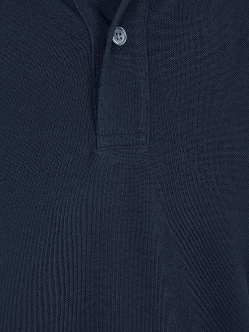 Profuomo Piqué Poloshirt Marine Product / Detail