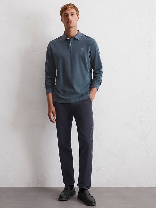 Poloshirt Marc O'Polo Marine Model / Voorkant