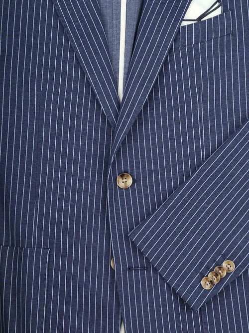 Suitable Colbert Mylo Pinstripe Marine