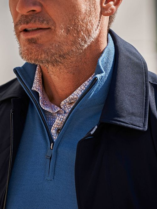 Suitable Veste Packable Long Tech Marine Model / Detail