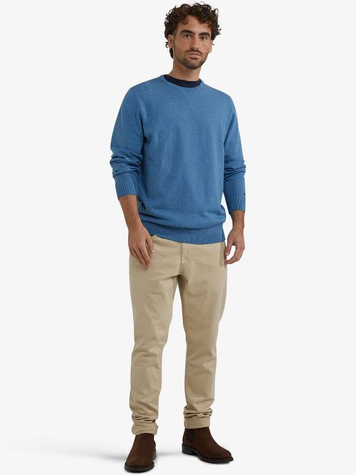 Maglione McGregor in misto merino azzurro chiaro Model / Voorkant