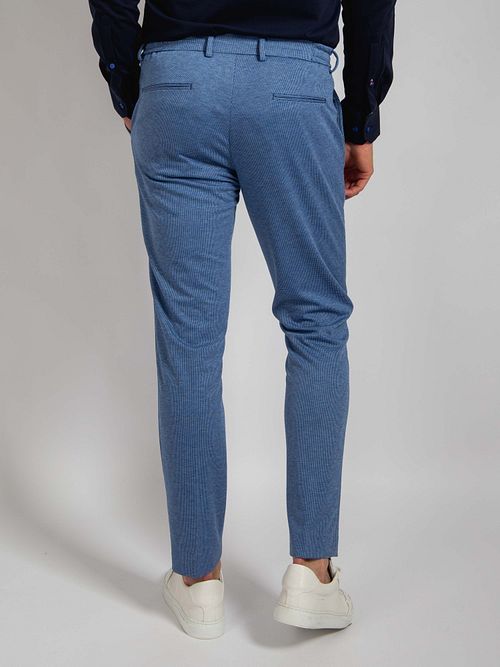 Suitable Dace Pantaloni jeans in jersey blu Model / Achterkant