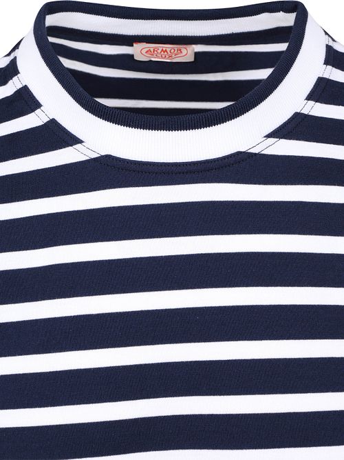 Armor-Lux T-shirt Héritage blu navy a righe Product / Detail