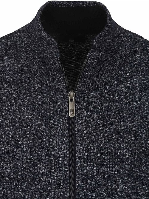 State Of Art Cardigan Structure Melange Navy Product / Detail